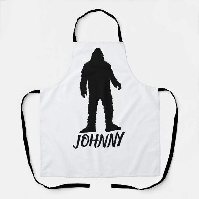 DELANTAL BIGFOOT SASQUATCH PERSONALIZADO PERSONALIZADO HIM  (Anverso)