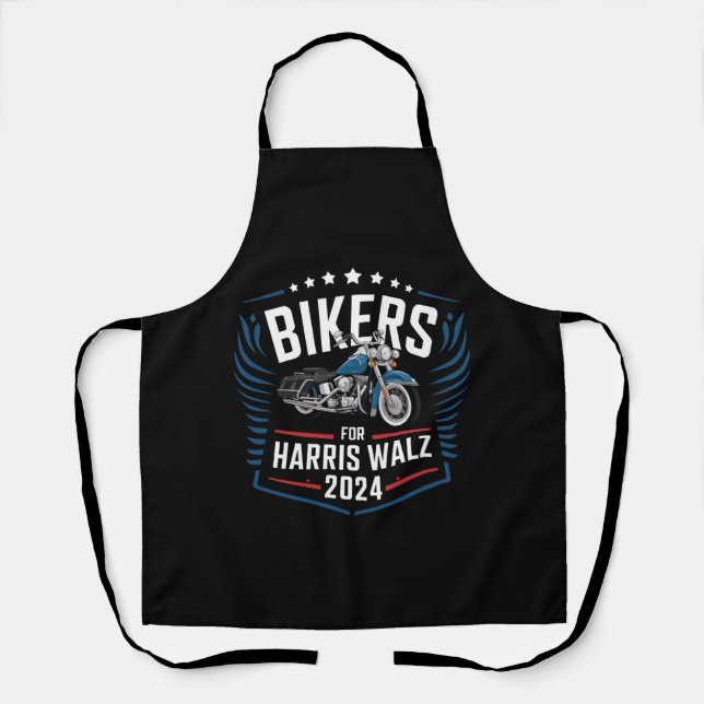 Delantal Bikers Para Harris Walz 2024 Harris Waltz 2024 (Anverso)