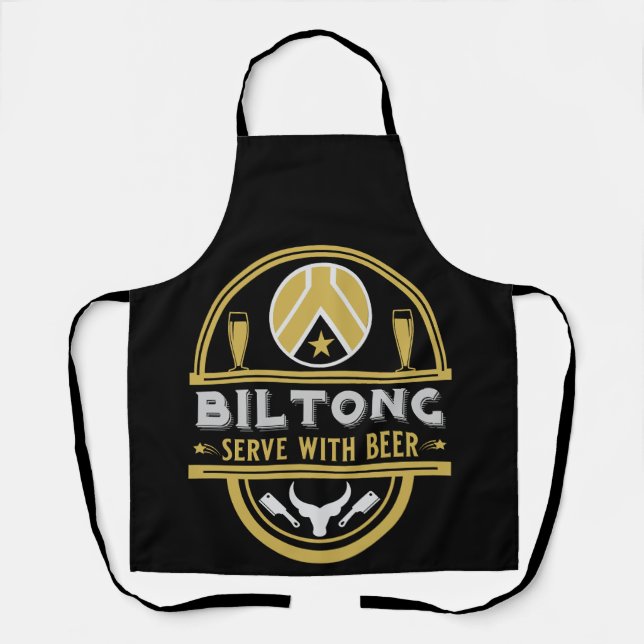 Delantal Biltong Y Cerveza (Anverso)