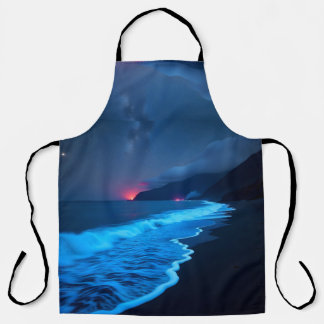 Delantal Bioluminescent Night Coast Apron