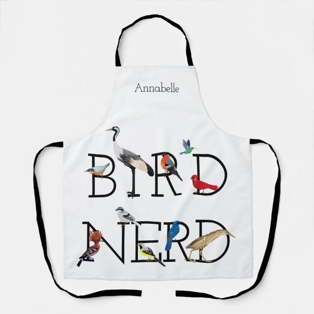 Delantal Bird Nerd Assortment Three (Anverso)