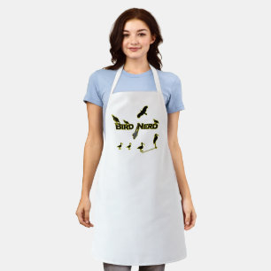 Delantal Bird Nerd Silhouette Apron