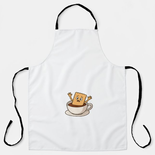 Delantal Biscuit en problemas dentro de una copa de café (Anverso)