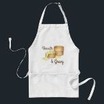 Delantal Biscuits y alimentos para el desayuno Sur de Gravy<br><div class="desc">El diseño presenta un original ilustracion de marca de un clásico plato de desayuno del sur: galletas y salsa de salchichas. Este ilustracion de galletas y de sepia también está disponible en otros productos. ¿No ves lo que estás buscando? ¿Necesita ayuda con la personalización? Contacte con Rebecca para que tenga...</div>