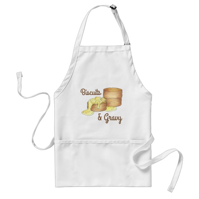 Delantal Biscuits y alimentos para el desayuno Sur de Gravy (Frente)
