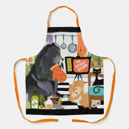 Delantal BITCHEN KITCHEN cute dog cooking grooming garden