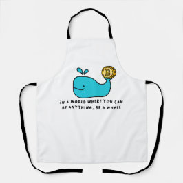 Delantal Bitcoin Whale Crypto Investor & BTC Trading Design