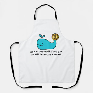 Delantal Bitcoin Whale Crypto Investor & BTC Trading Design