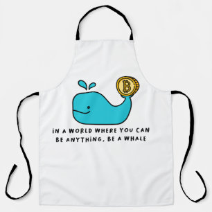 Delantal Bitcoin Whale Crypto Investor & BTC Trading Design