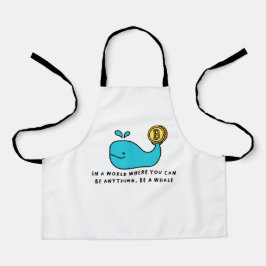 Delantal Bitcoin Whale Crypto Investor & BTC Trading Design