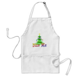 Delantal Bite Me Christmas Tree