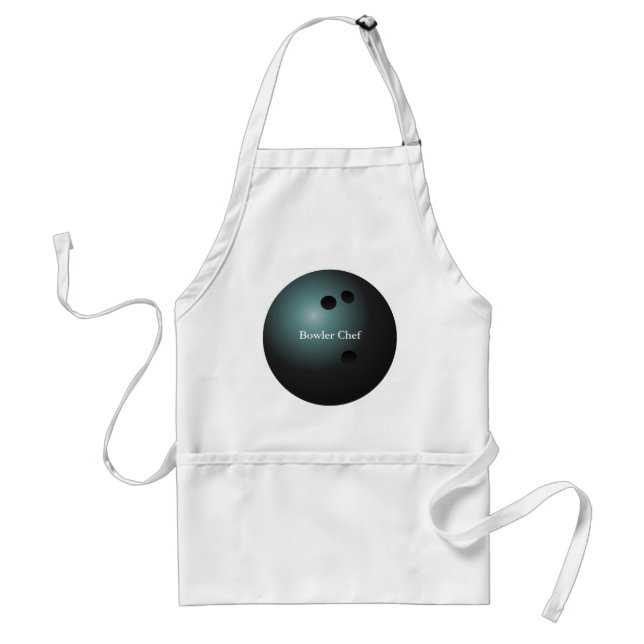 Delantal Black Bowling Ball Apron (Frente)