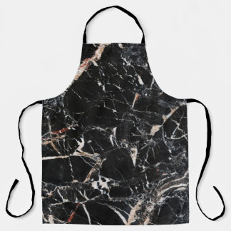 Delantal Black marble stone natural background abstract mar