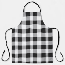 Black White Buffalo Gingham Check Plate Holiday