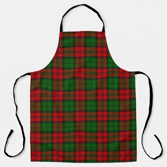 Delantal Blackwatch Campbell Tartan Red Green Plate (Anverso)