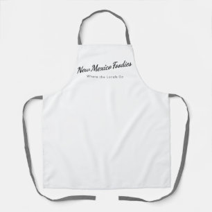 Delantal Blanco con Logo de New Mexico Foodies