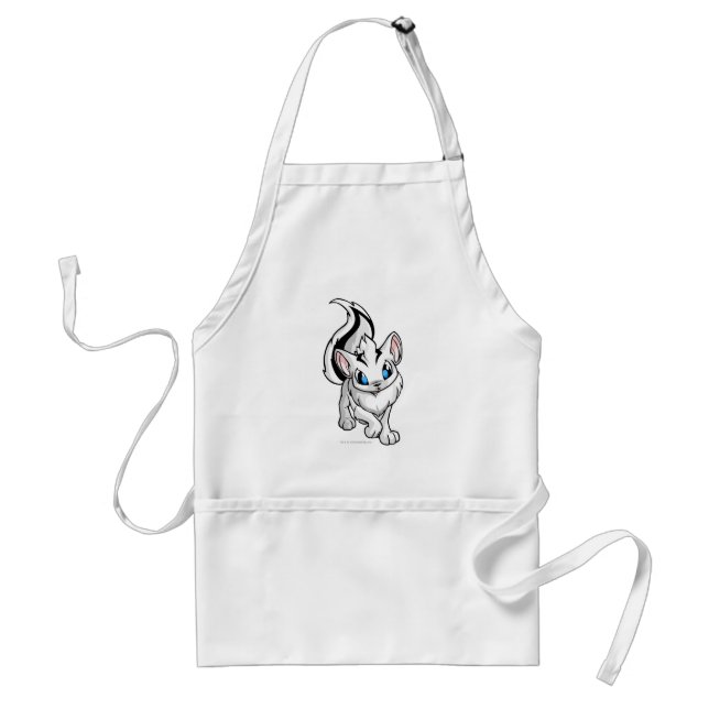 Delantal Blanco de Xweetok (Frente)