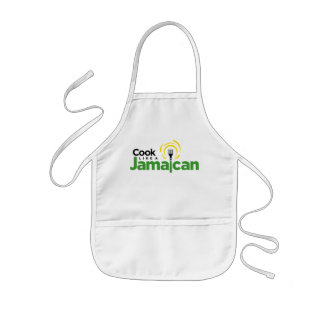 Delantal blanco del algodón de los niños