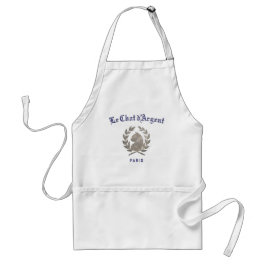 Delantal blanco Le Chat d'Argent para cocina | Rat