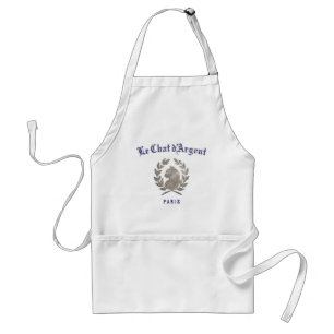 Delantal blanco Le Chat d'Argent para cocina   Rat