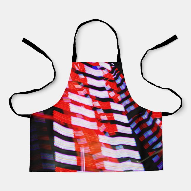 Delantal Blanco rojo y azul (Anverso)