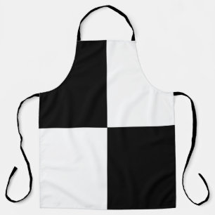 Delantal Blanco y negro