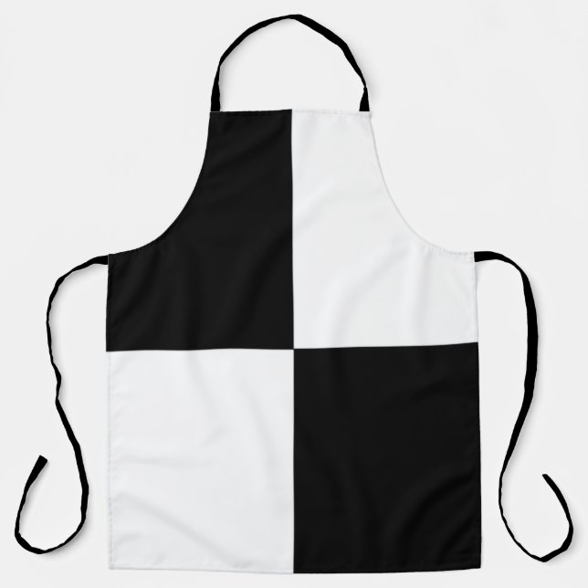 Delantal Blanco y negro (Anverso)