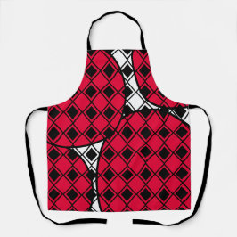 Delantal Blob Harlequin rosa