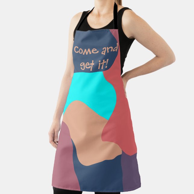 Delantal Blobs abstractos (in situ)