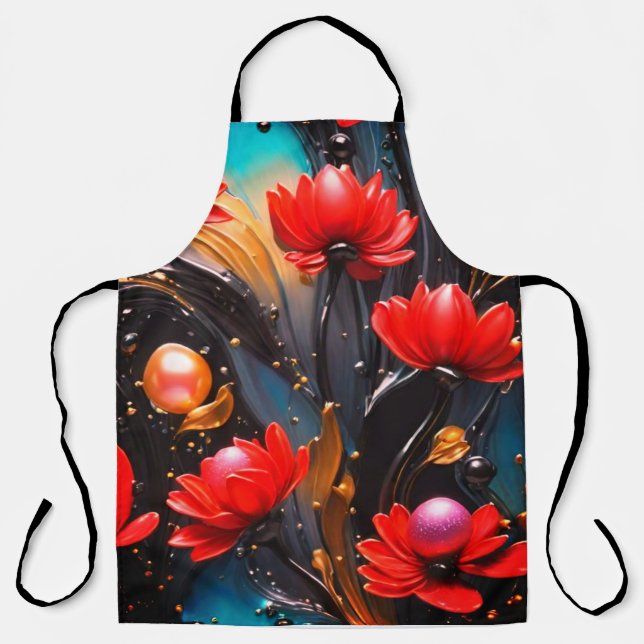 Delantal Blooming Chef Apron: Añadir un toque de estilo (Anverso)