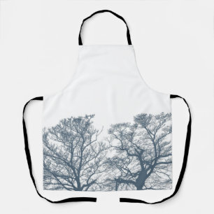 Delantal Blue Bottom Trees Tropical Boho