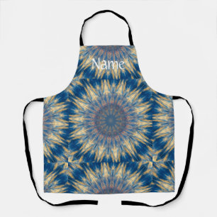 Delantal Blue Chakra Kaleidoscope Thunder_Cove