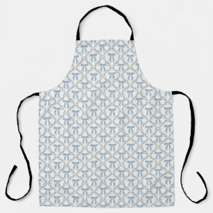 Delantal Blue Coquette Bows, Trellis, Preppy