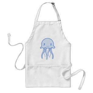Delantal Blue Cute Jellyfish