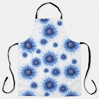 Delantal Blue Daisy Apron