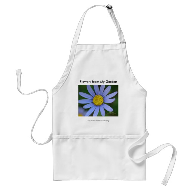 Delantal Blue Daisy - California Gardens Apron (Frente)
