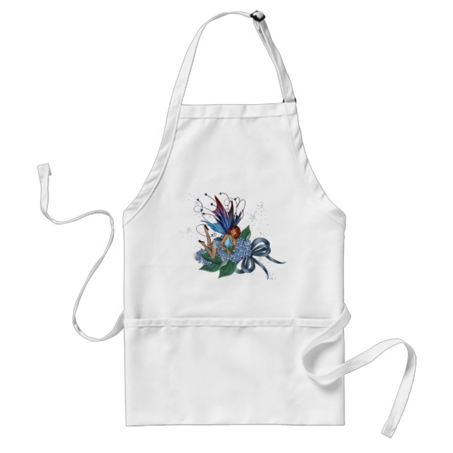 Delantal Blue Fae on Blue Flowers Design 1 (Frente)