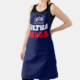 Delantal Blue God Family Country Freedom ULTRA MAGA