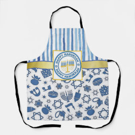 Delantal Blue Hanukkah