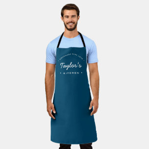 Delantal Blue Homemade with Love Personalized Kitchen