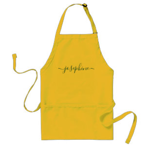Delantal Blue Personalized Script name adultos apron