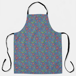 Delantal Blue Sky | Dancing Watercolor Daisies Apron