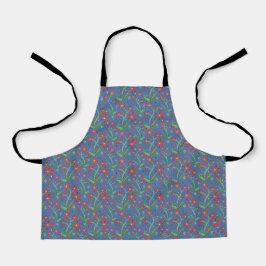 Delantal Blue Sky | Dancing Watercolor Daisies Kids Apron