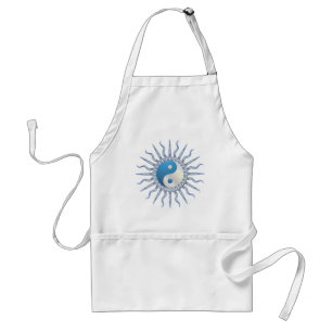 Delantal Blue Starburst Yin Yang