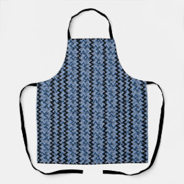 Delantal Blue Zigzag Apron