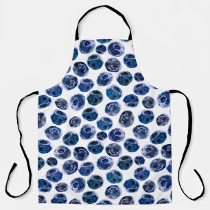 Delantal Blueberries: acuarela ilustrada.