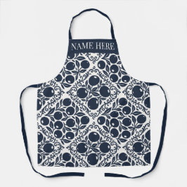 Delantal Blueberry Rustic Farmhouse French Country Recipe