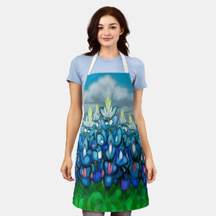 Delantal Bluebonnet Country Scene Apron