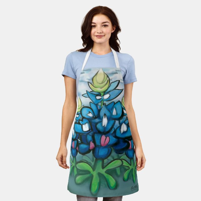 Delantal Bluebonnets Apron (Gastado)