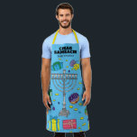 Delantal BlueHanukkah personalizado<br><div class="desc">Apron Blue Hanukkah personalizado. Todo el texto se puede editar.</div>